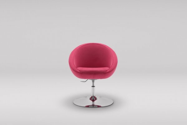 scaun sferic birou rosu